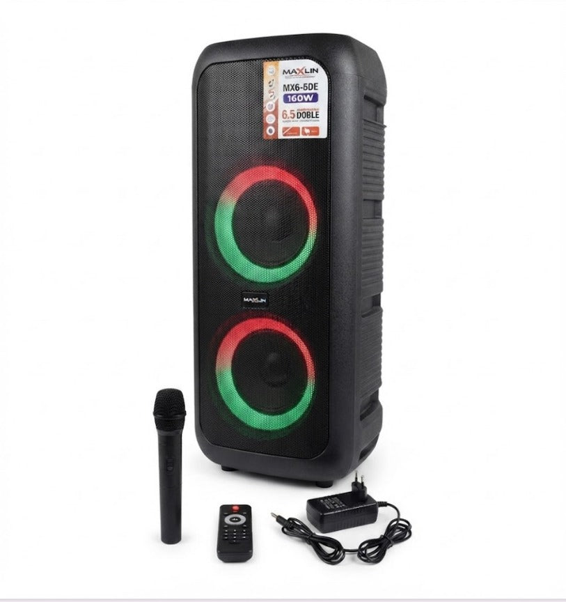 Cabina Maxlin MX6 Recargable 2x6.5"